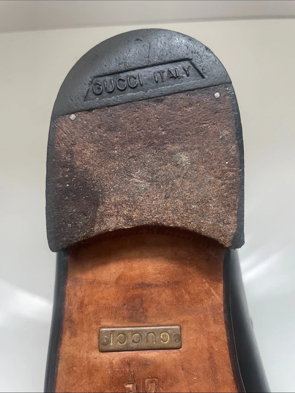Gucci Dark Brown Leather Horsebit Loafers